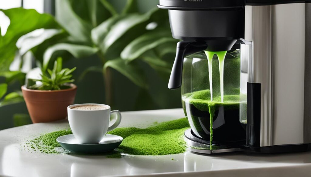 effective algae removal from coffee maker