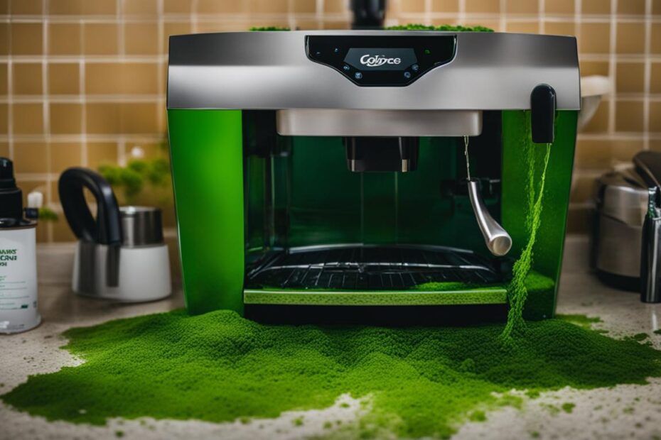 how to clean algae from coffee machine