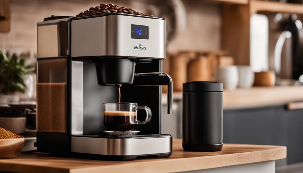 using a compact coffee machine